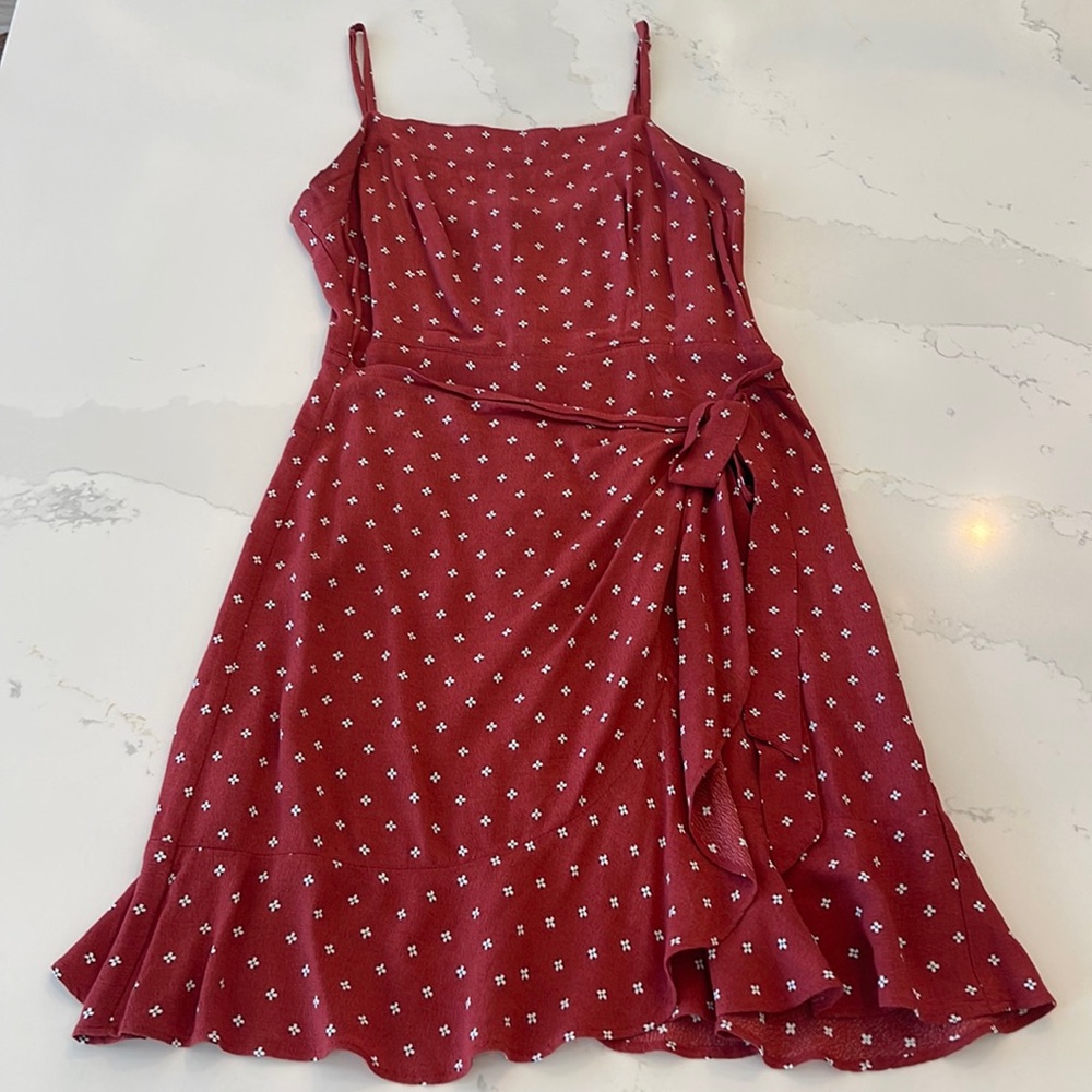 Abercrombie Burgundy Mini Dress